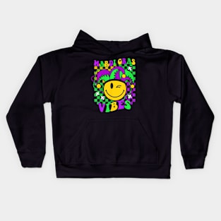 Retro Mardi Gras  New Orleans Men Women Kids Kids Hoodie